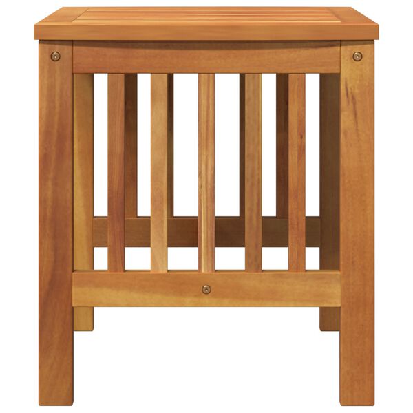 vidaXL Garden Side Table Brown 45x45x50 cm Solid Acacia Wood