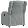 vidaXL Electric Recliner Chair Light Grey Fabric
