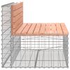 vidaXL Garden Bench Gabion Design 103x70x65 cm Solid Wood Douglas