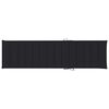 vidaXL Sun Lounger with Black Cushion Solid Teak Wood