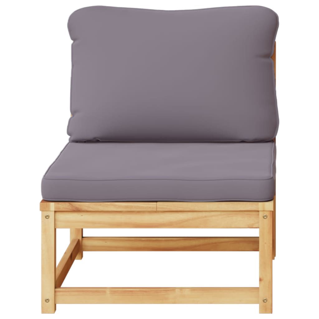vidaXL Garden Sofa with Cushions Solid Wood Acacia