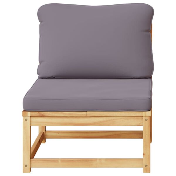 vidaXL Garden Sofa with Cushions Solid Wood Acacia