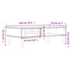 vidaXL Coffee Table SENJA Rattan Look Brown 100x55x33 cm Solid Wood