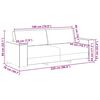 vidaXL 2 Piece Sofa Set with Cushions Dark Grey Velvet