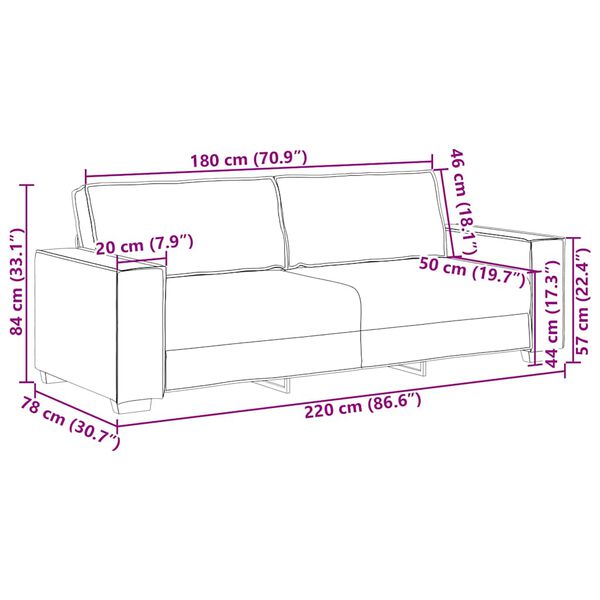 vidaXL 2 Piece Sofa Set with Cushions Dark Grey Velvet