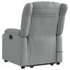 vidaXL Electric Stand up Massage Recliner Chair Light Grey Fabric