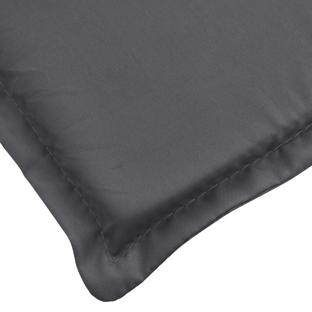 vidaXL Sun Lounger Cushion Anthracite 200x70x3cm Oxford Fabric