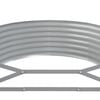 vidaXL Garden Raised Bed Galvanised Steel 322x100x36 cm Grey