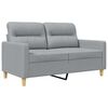 vidaXL 2-Seater Sofa Light Grey 120 cm Fabric
