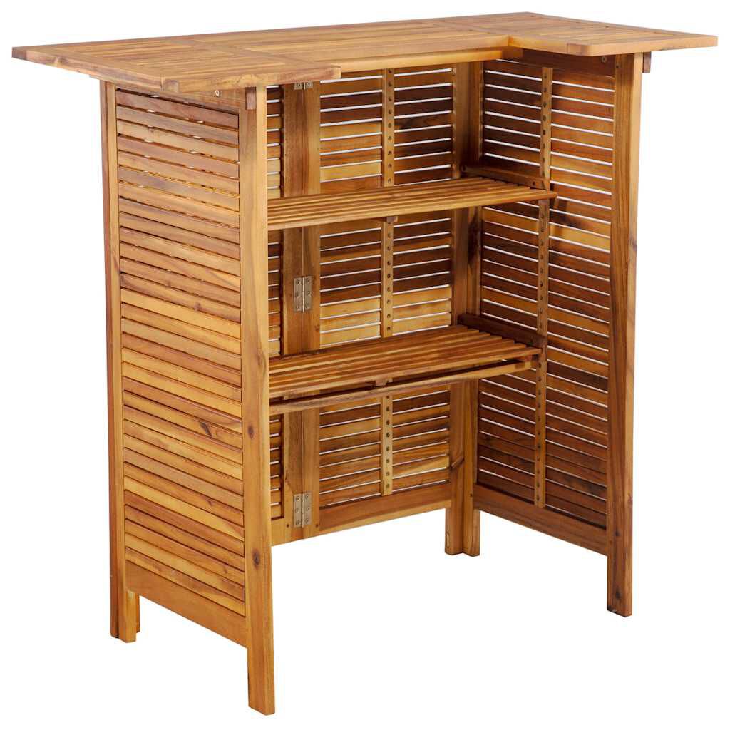 vidaXL Bar Table 110x50x105 cm Solid Acacia Wood