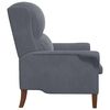 vidaXL Armchair Dark grey 76 x 94 x 102 cm Velvet