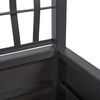 vidaXL Garden Planter with Trellis Dark Grey 80x36x140 cm PP