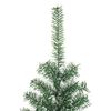 vidaXL Artificial Christmas Tree with Flocked Snow Green 180 cm