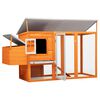 vidaXL Outdoor Chicken Cage Hen House with 1 Egg Cage Wood