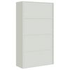 vidaXL File Cabinet Light Grey 105x40x180 cm Steel
