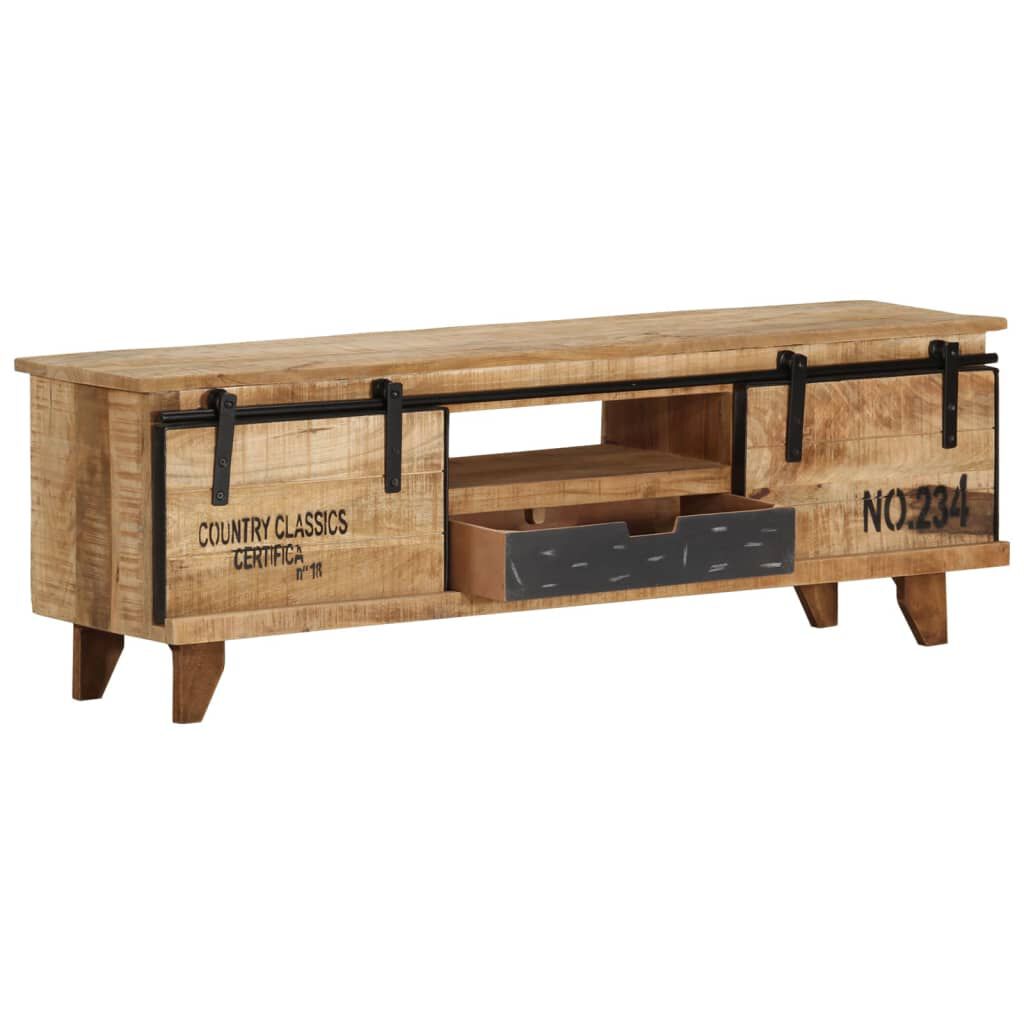 vidaXL TV Cabinet 120x30x40 cm Solid Mango Wood