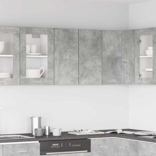 vidaXL Hanging Cabinet Concrete Grey 60x31x60 cm Engineered Wood