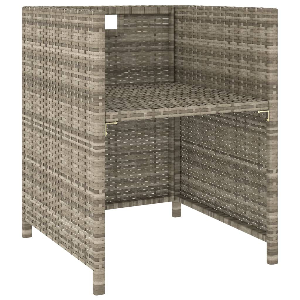 vidaXL 6 Piece Outdoor Dining Set with Cushions Poly Rattan Beige