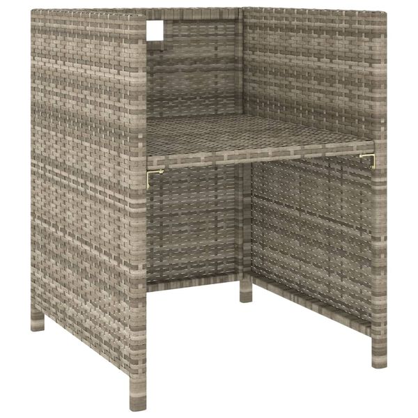 vidaXL 6 Piece Outdoor Dining Set with Cushions Poly Rattan Beige