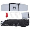 vidaXL Camping Tent Dome 4-Person White Blackout Fabric Quick Release