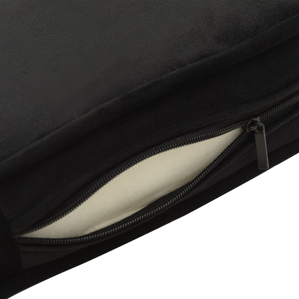 vidaXL Dog Sofa Black 81x43x31 cm Plush and Faux Leather