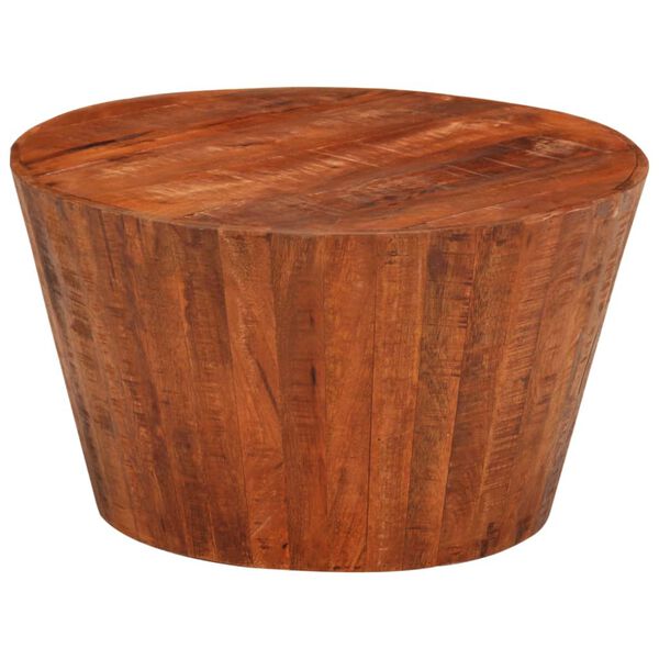 vidaXL Coffee Table &Oslash; 52x30 cm Solid Rough Wood Mango