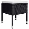 vidaXL 5 Piece Garden Dining Set Black
