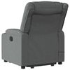 vidaXL Stand up Massage Recliner Chair Dark Grey Fabric