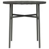 vidaXL Tea Table Grey 45 cm Poly Rattan
