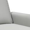 vidaXL Sofa Chair Light Grey 60 cm Microfibre Fabric