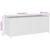 vidaXL Garden Storage Box Black 150x50x60 cm Poly Rattan