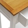 vidaXL End Table 50x32x75 cm Solid Oak Wood