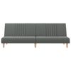 vidaXL Sofa Bed Dark Grey Fabric