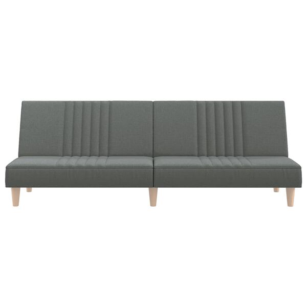 vidaXL Sofa Bed Dark Grey Fabric