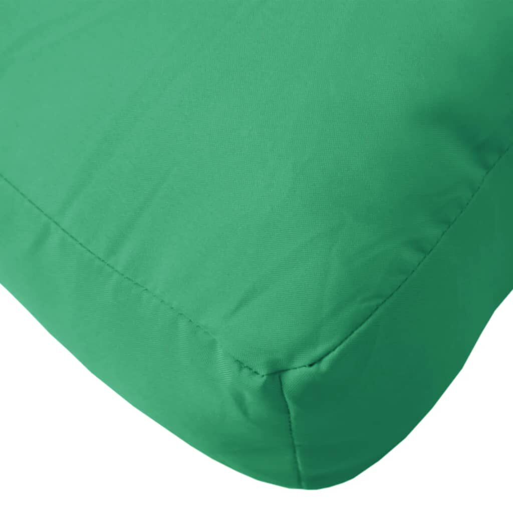 vidaXL Pallet Cushion Green 70x40x12 cm Fabric