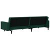 vidaXL 2-Seater Sofa Bed Dark Green Velvet