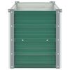 vidaXL Garden Raised Bed Galvanised Steel 100x40x45 cm Green