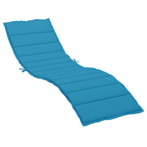 vidaXL Sun Lounger Cushion Blue 200x50x3cm Oxford Fabric