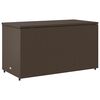 vidaXL Garden Storage Cabinet Brown 110x55x60.5 cm Poly Rattan