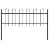 vidaXL Garden Fence Grey 1.7 x 0.6 m Powder-coated steel