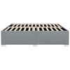 vidaXL Bed Frame without Mattress Light Grey King Fabric