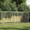 vidaXL Dog Cage Silver 400 x 200 x 256 cm Galvanised Steel