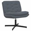 vidaXL Swivel Relaxing Chair Manual Dark grey 63 x 75 x 76 cm Velvet
