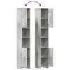 vidaXL Bathroom Cabinet Concrete Grey 30x30x183.5 cm Engineered Wood