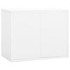 vidaXL Filing Cabinet White 90x46x72.5 cm Steel