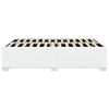 vidaXL Bed Frame without Mattress White Queen Faux Leather