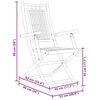 vidaXL 3 Piece Bistro Set Bamboo
