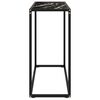 vidaXL Console Table Black 80x35x75 cm Tempered Glass
