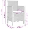 vidaXL Garden Dining Set 3 pcs Brown Polt rattan
