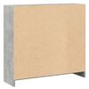 vidaXL Bookshelf Concrete Grey 80x24x75 cm Engineered Wood